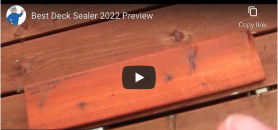 deck sealer test on cedar wood