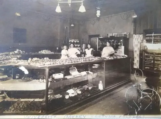 grandfather and grandmother operated a neighborhood bakery