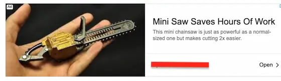 mini-saw ad