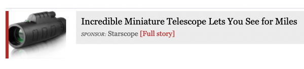 mini telescope ad
