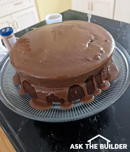 root beer layer cake ganache icing