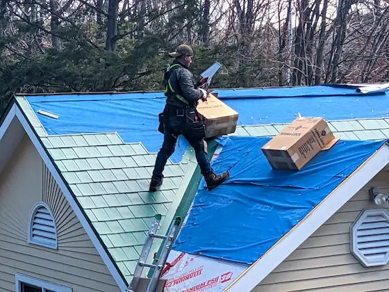 metal roof installation