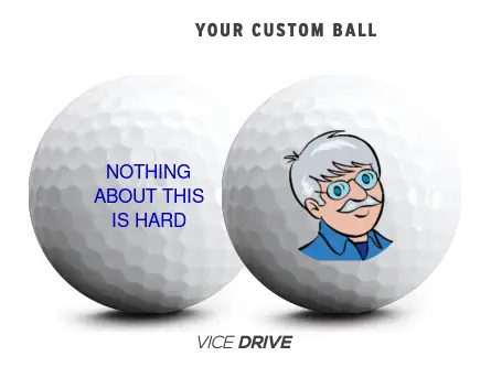 ask the builder logo golf ball