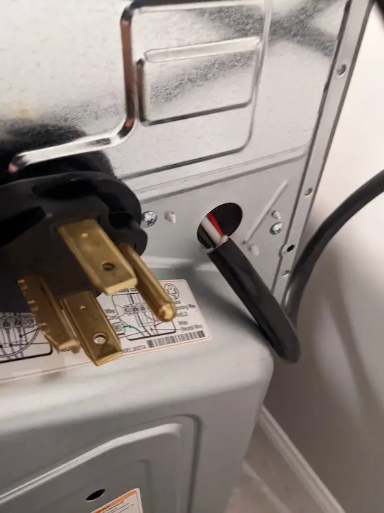 LG dryer electric unsafe connection