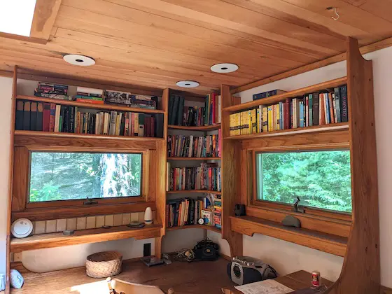 oak bookshelves