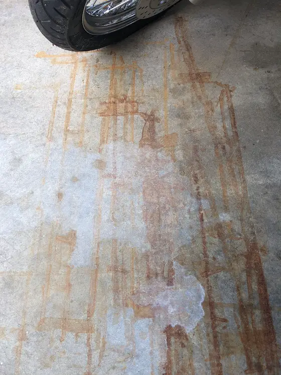 oxalic acid after rust concrete floor