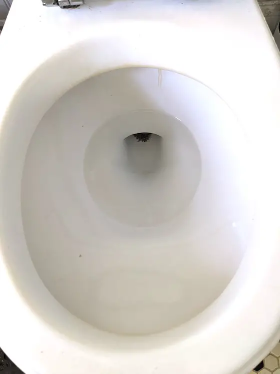 clean toilet no rust