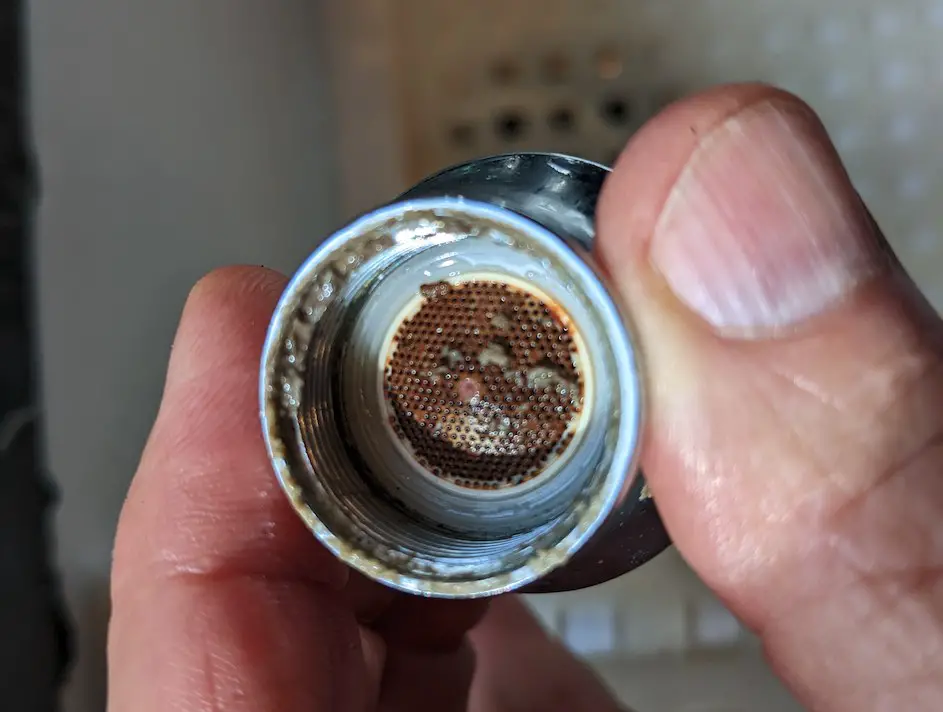 clogged faucet aerator