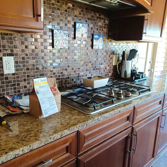 ceramic tile backsplash