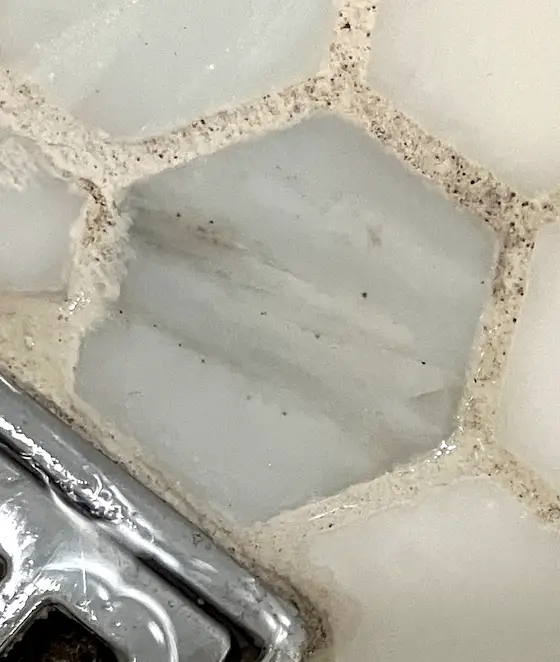 dirty ceramic tile grout