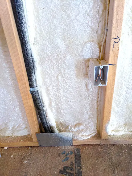 closed cell spray foam in 2x6 wall