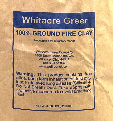 bag of fire clay