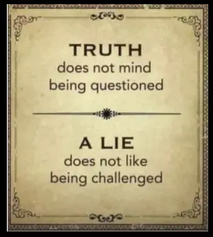 truth vs lies graphic