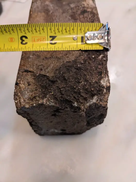 chipped clay paving brick