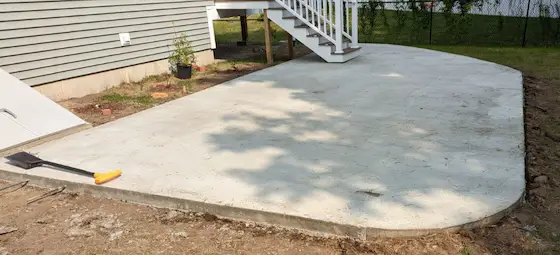 concrete patio