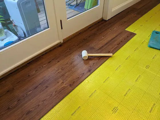 lvp flooring on underlayment