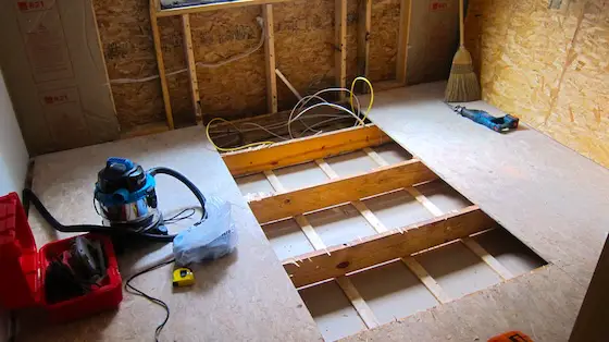 missing piece of osb subflooring in attic trusses