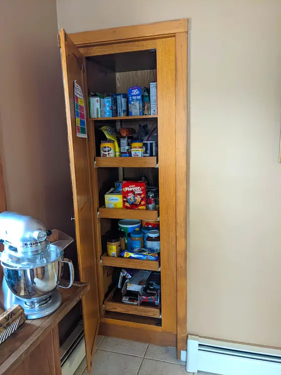 built-in kitchen pantry cabinet