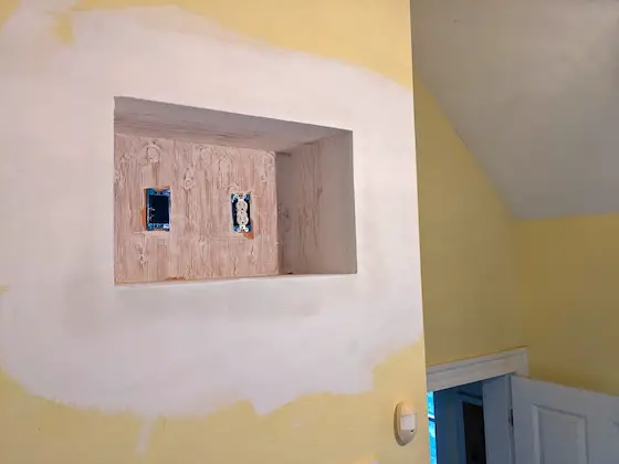 plywood box for fiber optic router