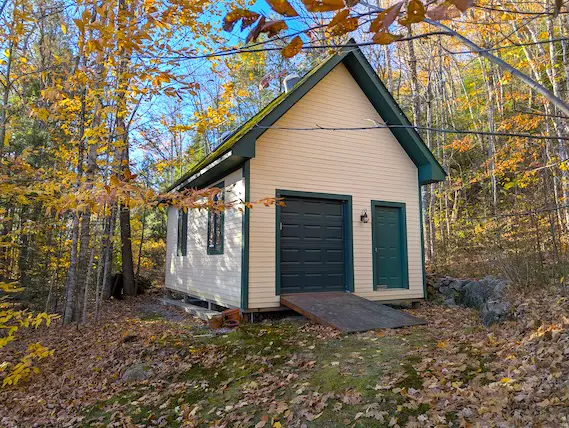 two-story outdoor shed