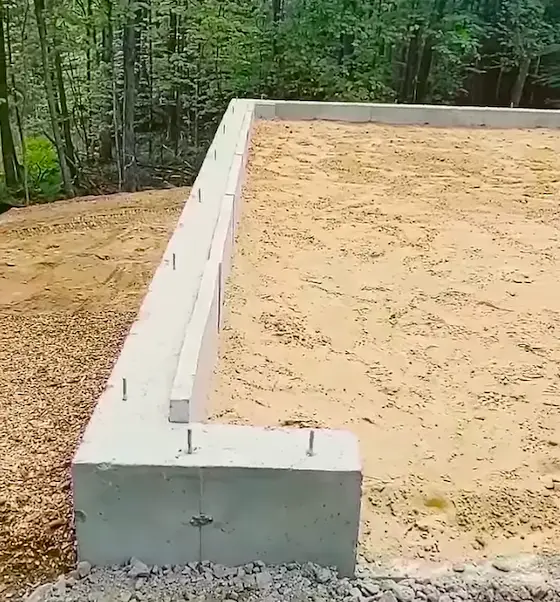 small garage foundation