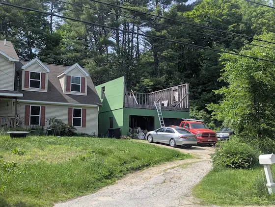 unfinished garage room addition