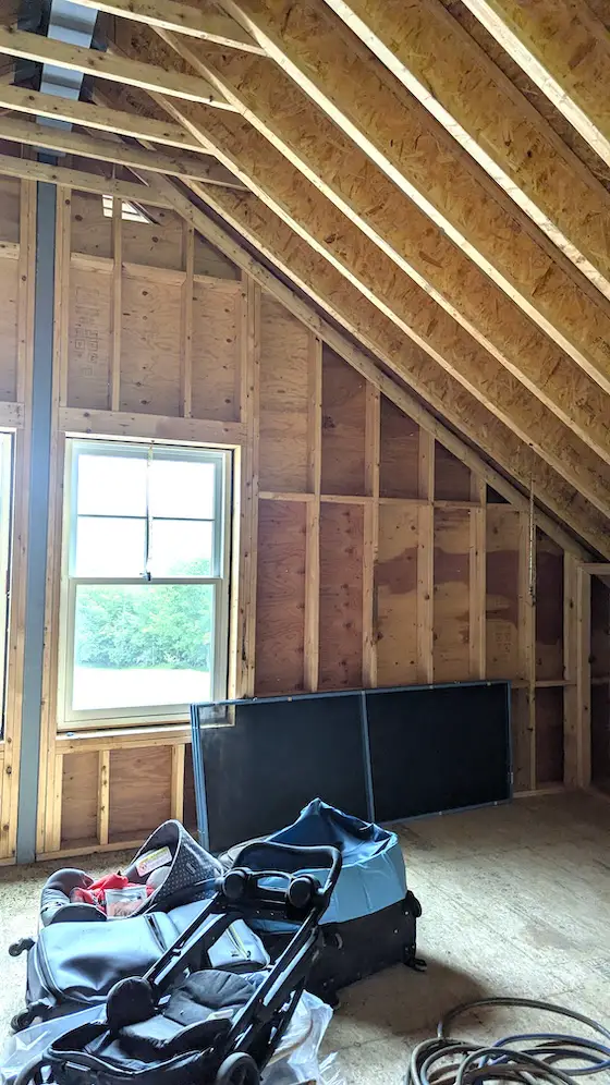 attic roof rafters