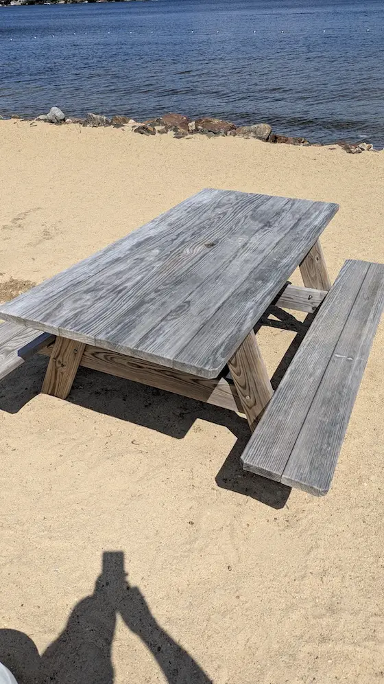 dirty picnic table